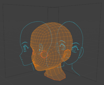 Blenderにイラストを配置