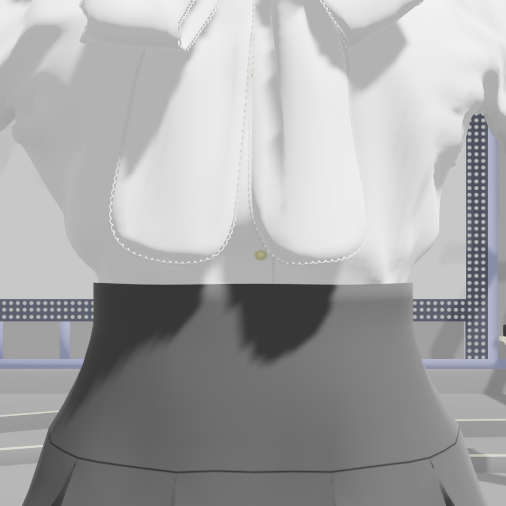 ノーマルのマテリアルを適用した服