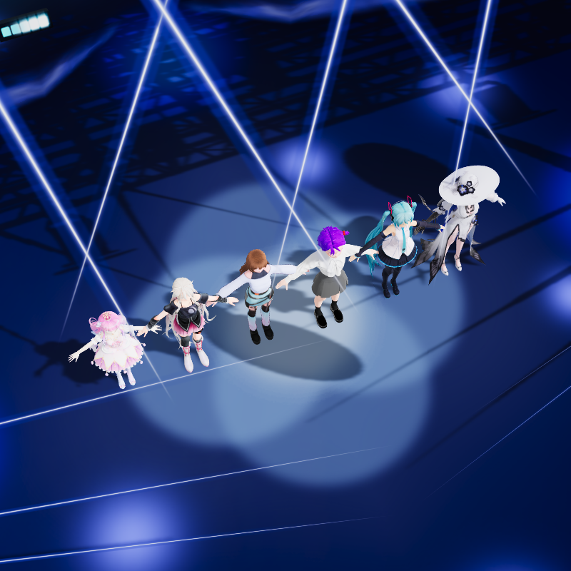 ライトを含む影が散乱
